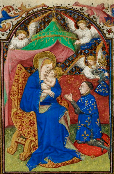 Jean de Dunois en prière devant la Vierge - Heures de Dunois - vers 1436